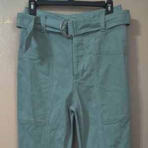 Happy Nature, Light Green Belted Pants,Women’s Size: 2